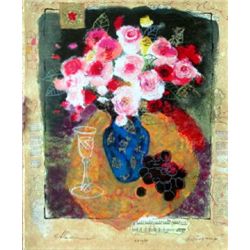 Alexander Wissotsky, Evening Bouquet, Signed Serigraph