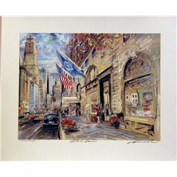 Kamil Kubik, Park Avenue, Signed Serigraph