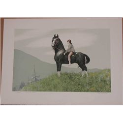 Mel Hunter, Morgan, Signed Signed Lithograph