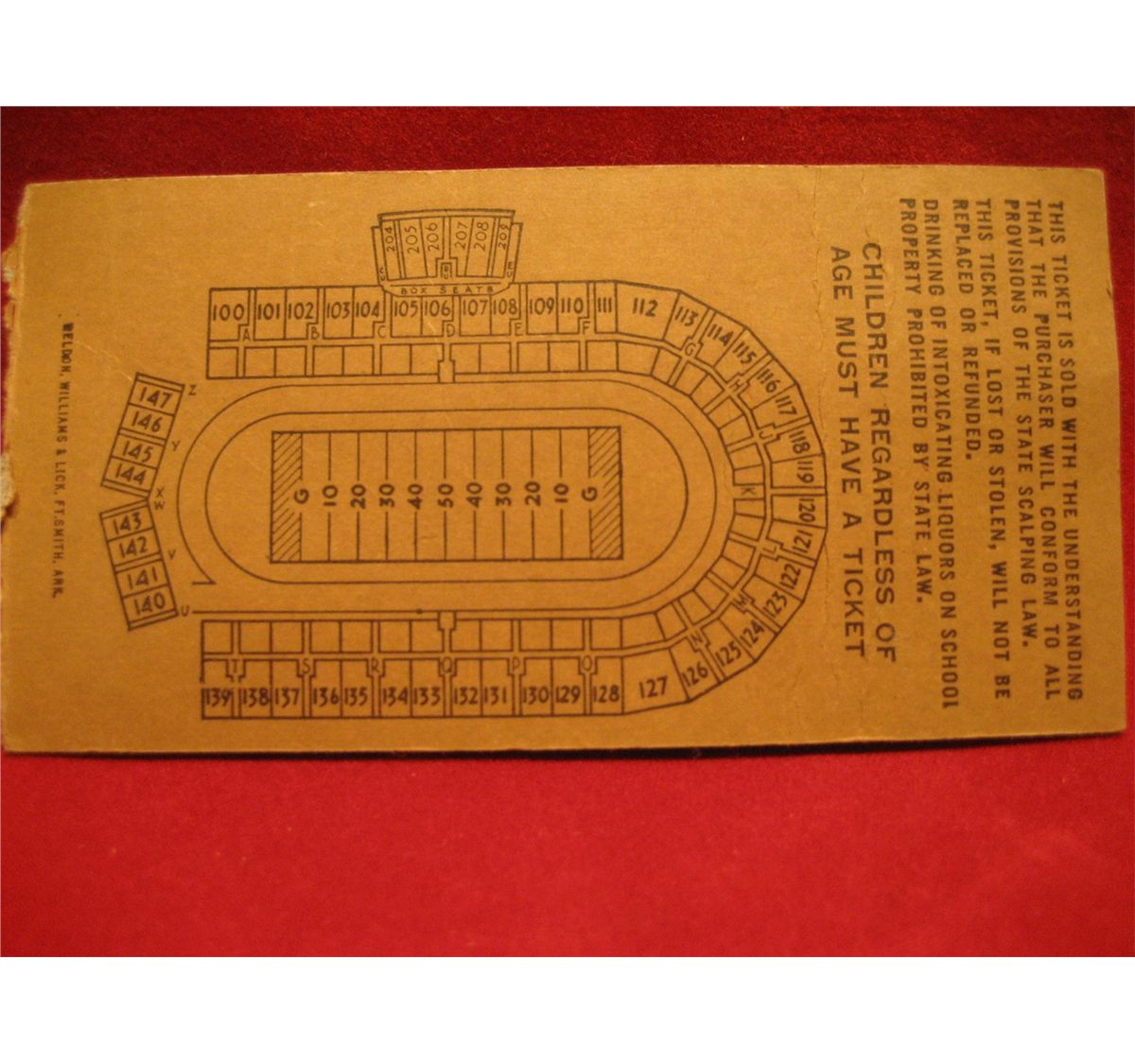 STUB BILLET COLLEGE Football Miami Hurricanes 2007 Floride Int Calais