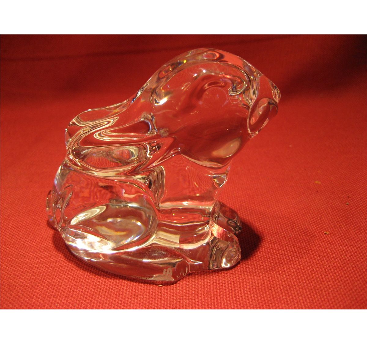 Waterford Crystal Easter Bunny Rabbit Figurine, 2 7/8