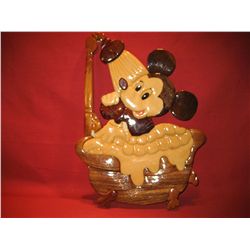 MICKEY MOUSE WOODEN WALL HANGER "MICKY IN THE BATH" GREAT CRAFTMENSHIP