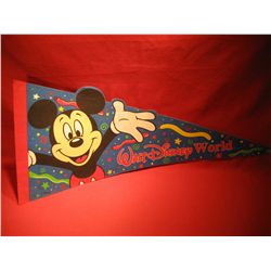MICKEY MOUSE BANNER PENNANT WALT DISNEY WORLD