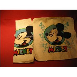 MICKEY MOUSE WASH CLOTHS FACE TOWELS