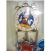 Image 2 : IN BOX DISNEY MICKEY MOUSE GOLD TONE DOME MANTEL TORSION PENDULM ANNIVERSARY CLOCK