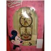 Image 6 : IN BOX DISNEY MICKEY MOUSE GOLD TONE DOME MANTEL TORSION PENDULM ANNIVERSARY CLOCK