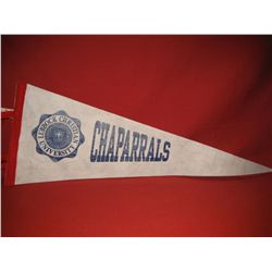 CHAPARRALS LUBBOCK CHRISTAIN UNIVERSITY PENNANT