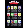 Image 1 : Calendrier de l'annee 1968         Aff. N.E.    B.E.  B + 400/800 € 75 x 49,5 cm 2620/5250  FF...
