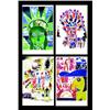 Image 1 : Lot de 4 affiches psychedeliques     1969  SPOSATO J. American Eagle/ Cow Boy/ Statue of Liberty/...