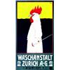 Image 1 : Waschanstalt - Zurich A-G   Representation d'un coq.      Aff. N.E.    T.B.E.  A - 610/910 € 62 x...