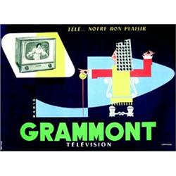 Grammont Television ZHERTERAU Tele ...notre bon plaisir. Radio. Brunier Paris Aff. E. B.E. B + T...