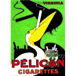 Pelican Cigarettes.  CH. YRAY ? Virginia.     Edia   Paris Aff. N.E.    B.E.  B + 150/300 € 80 x...