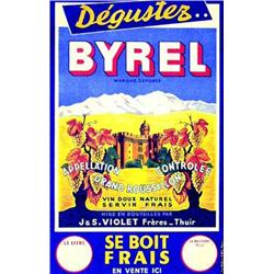 Degustez Byrel       Thuir - Pyrennees Orientales   Appellation contrôlee. Grand Roussillon. Mise...