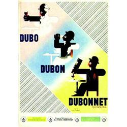 Dubonnet quinquina  CASSANDRE (d'apres) Dubo Dubon Dubonnet      Carton publicitaire / Advertisin...