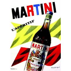 Martini l'aperitif       Saint-Ouen (Seine-Saint Denis)  GEORGET GUY Vermouth sucre. Martini & Ro...
