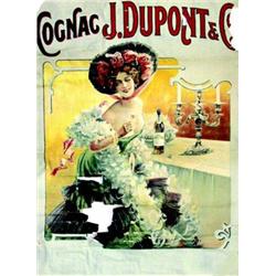 Cognac Dupont.  J. B. Grande fine champagne.     Champenois   Paris Aff. N.E.    A.B.E.  C +  Gro...