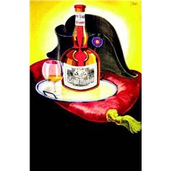 Grand Marnier  ROBYS       Maquette a la gouache signee / Gouach model signed    B.E.  B +  Une d...