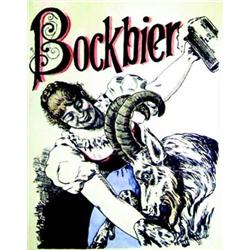 Bockbier         Aff. E.    T.B.E.  A - 230/380 € 59 x 46 cm 1510/2490  FF 200/320 $ BIERES /  BE...
