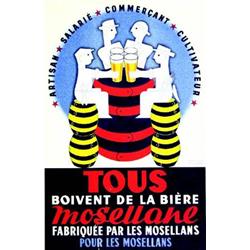 Biere Mosellane.     1950  EDOUARD BOLLAERT Artisan, salarie, commercant, cultivateur, tous boiv...