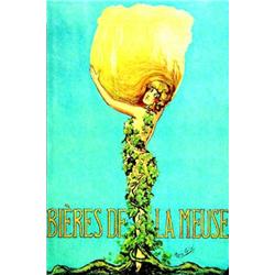 Bieres de la Meuse  GILLES Rene       Affiche en ofset sur carton    B.E.  B + 230/380 € 57 x 39...