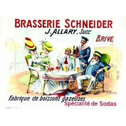 Brasserie Schneider  QUENDRAY  A. J. Allary, succr. Brive. Fabrique de boissons gazeuses. Specia...