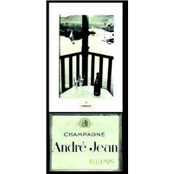 Lot de Champagne       Reims - Marne   Pommery / Andre Jean - Reims.      Lot de 2 Aff.  N.E.  En...