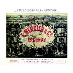 Champagne E. Mercier & Co       Epernay (Marne)   Carte vinicole de la Champagne - Superficie des...