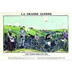 Les vendanges de 1914   La Grande Guerre - Nos vignerons champenois ont vendange sous une pluie d...