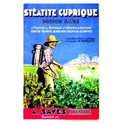Steatite Cuprique - A. Saves       Toulouse (Haute-Garonne)   Poudre Saves a l'hydrate au formos...