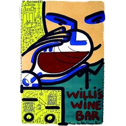 Willi's Wine Bar - 1985  BOISROND (Affiche signee / Poster signed)     W.M. Aff. N.E.    B.E.  B...