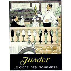 Jusdor - Le cidre des gourmets  COUDERC Fernand      Camis   Paris Aff. E.    B.E.  B +  Taches /...