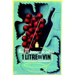 1 Litre de Vin  RAVO RENE Pour 200 grammes de cuivre : 1 litre de vin     Havas Aff. E. (entoilag...