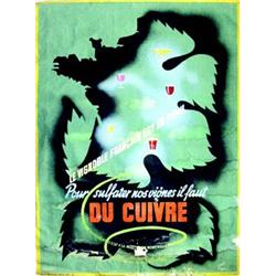 Le Vignoble Francais est en Peril  RAVO RENE Pour sulfater nos vignes, il faut du cuivre     G....