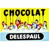 Image 1 : Chocolat Delespaul        Goossens   Lille - Paris Carton publicitaire / Advertising cardboard...