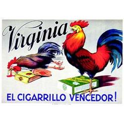 Virginia   El cigarrillo vencedor !     A. Trub & Cie   Aarau Aff. N.E.    B.E.  B + 610/910 € 4...