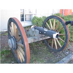 Confederate Canon Movie Prop 10' L x 6' Wide 52"