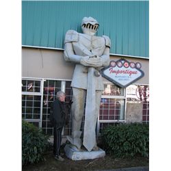 15' Tall tin knight (movie prop)