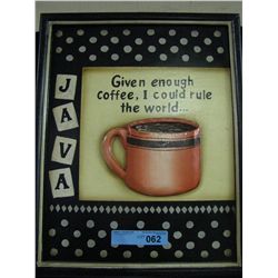 Wooden Jav Coffee Sign