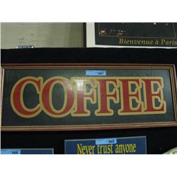 Wooden Coffee Sign