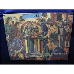TIN WURLITZER SIGN