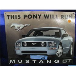 TIN MUSTANG SIGN
