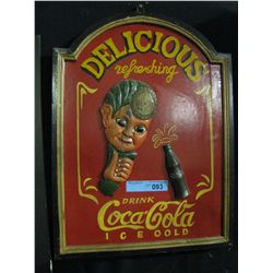 WOODEN COKE SIGN