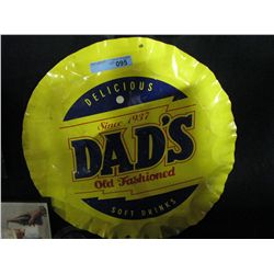 25" Round TIN DAD'S ROOT BEER SIGN