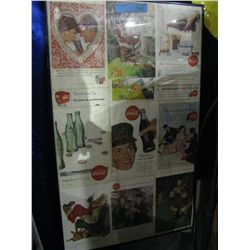 FRAMED COKE ADVERTISING