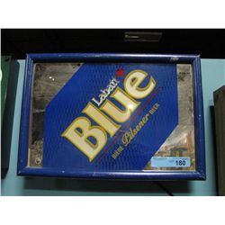 LIGHTED LABATT BLUE SIGN