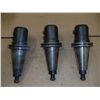 Image 1 : Cat 50 End Mill Holders, 1 1/8" Hole, (2) Valenite, M/N- V50CT-E125, (1) Lyndex, M/N- C5006-1250