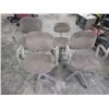 Image 1 : Lot of 4 Rolling Chairs, Dirty