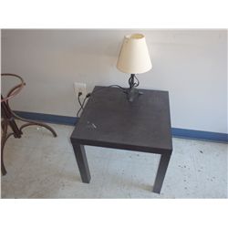 Small Table, Including Lamp