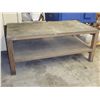 Image 2 : 85" x 44" x 36" Tall Steel / Wooden Heavy Duty Table