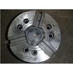 8" Haas 3 Jaw Chuck, M/N- HS-08, 5A569, 8 1/4" Across, 3" Hole